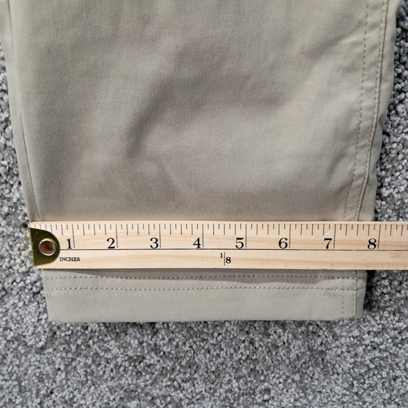 Prana Halle Hiking Pants Womens 0 Regular Tan Khaki Roll Up Cargo Zion Fabric - Picture 12 of 13